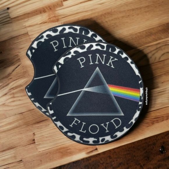 Pink Floyd Car Coaster 2 Pack | Car Accessories | Handmade - Picture 1 of 3